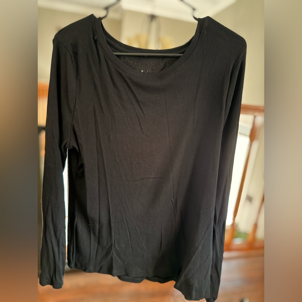 Basic Black Ribbed T